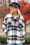 Plaid Shacket With Front Pockets