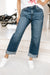 High Rise Cuffed Straight Leg Jean