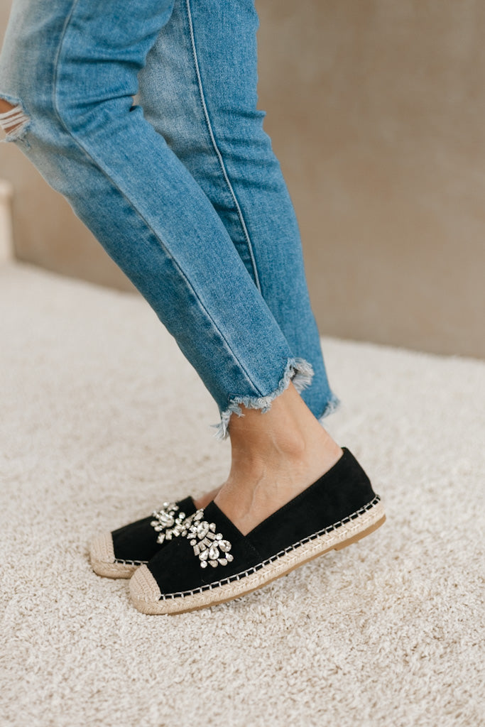 Faux Suede Jute Toe Casual Shoe