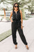 Zipper Drawstring Jumpsuit