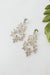 Two Open Rhinestone Almond Cluster Trim Earring