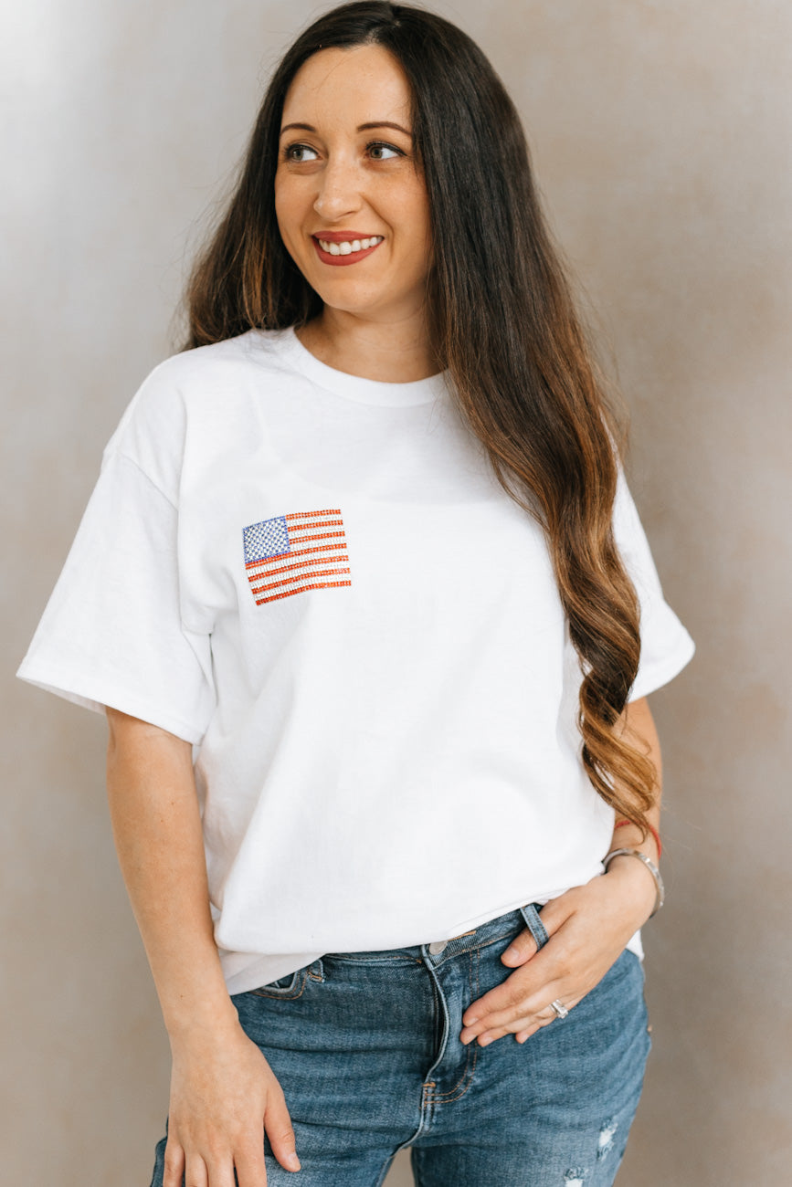 Rhinestone Flag T-Shirt (SALE)