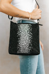 Two Toned & Round Sized Rhinestone Messenger