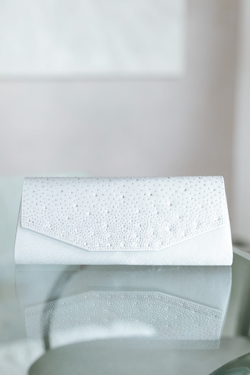 Bling Solid Rectangle Evening Clutch