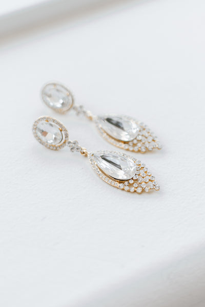 Narrow Teardrop Point Bottom Earring