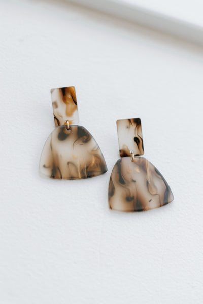 Paint Streak Irregular Shape Earrings