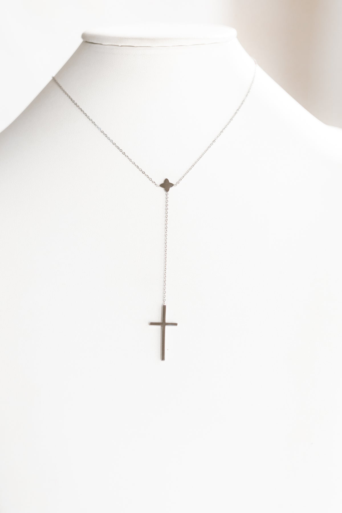 Long Extended Cross Necklace