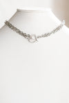 Double Chain D Clasp Necklace