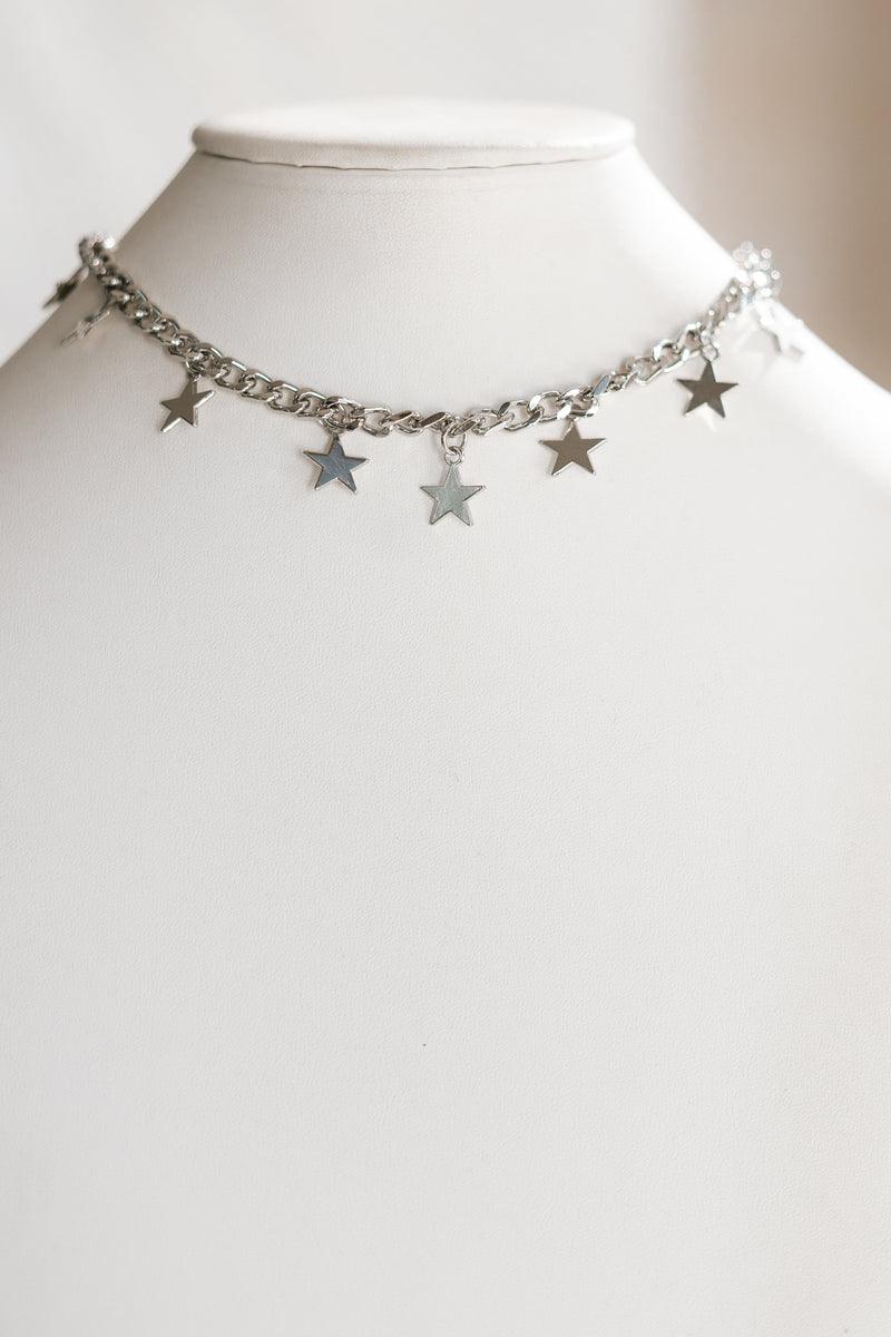 Floating Stars Chain Necklace