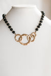 4 Intertwined Circle Bead Necklace