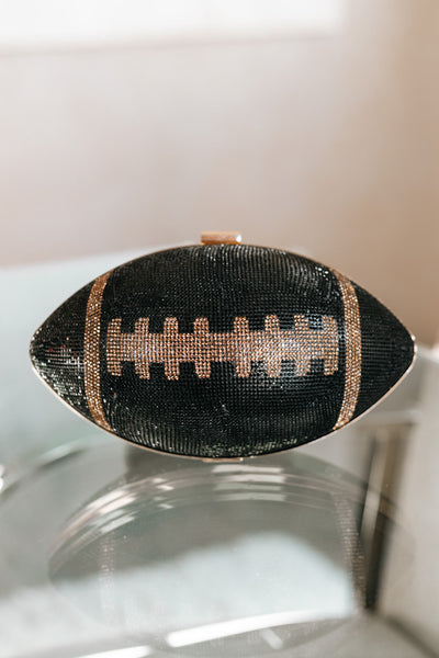 Rhinestone Football Purse