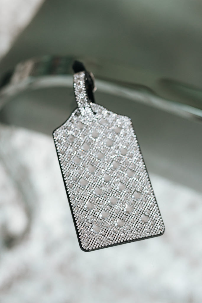 Diamond Design & Rhinestone Luggage Tag