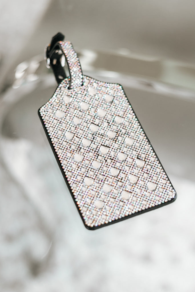 Diamond Design &amp; Rhinestone Luggage Tag