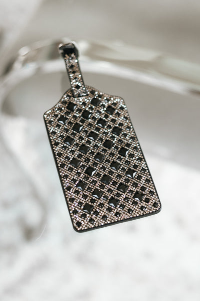 Diamond Design & Rhinestone Luggage Tag