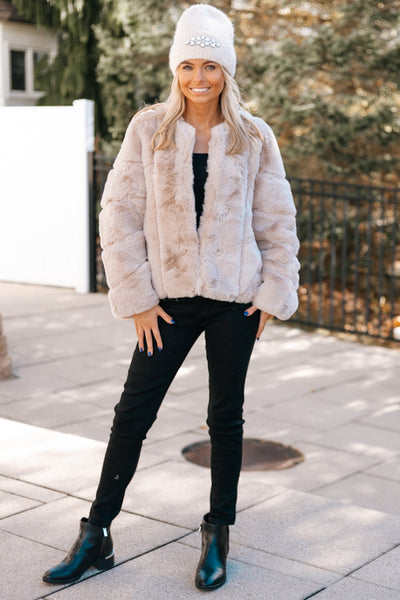 Elegant Faux Fur Coat