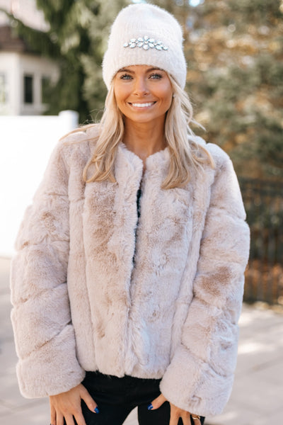 Elegant Faux Fur Coat