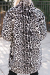 Soft Faux Fur Leopard Jacket