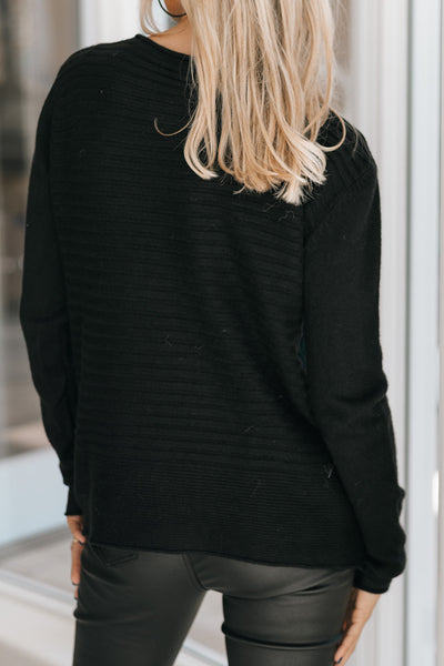 Side Buttons Front Pockets Sweater