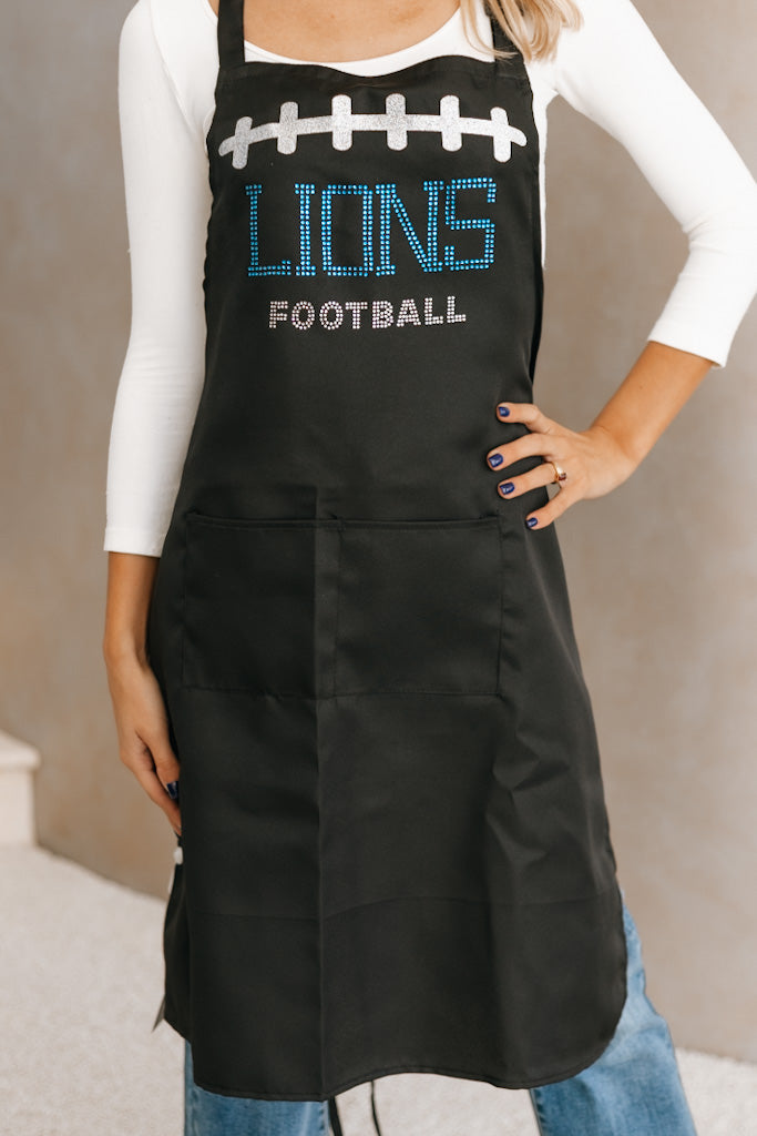 Detroit Lions Rhinestone Apron