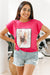 Lady Sitting On The O Short Sleeve Top