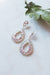 Rhinestone Trim Almond Around Inside Earring