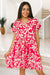 Abstract Print Collared Baby Doll Dress (SALE)