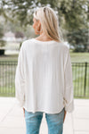 Dolman Long Sleeve Rhinestone Top