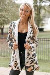 Leopard Lace & Sequin Blazer Jacket