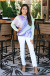 Tie Dye Print Italian Sweater