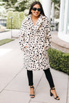 Leopard Print Faux Fur Jacket