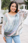 Tie Dye Print Italian Sweater