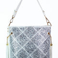 Diamond Front Rhinestone Purse w/ Side Chains & Tassels