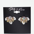 Petals Stones & Beads Stud Earrings