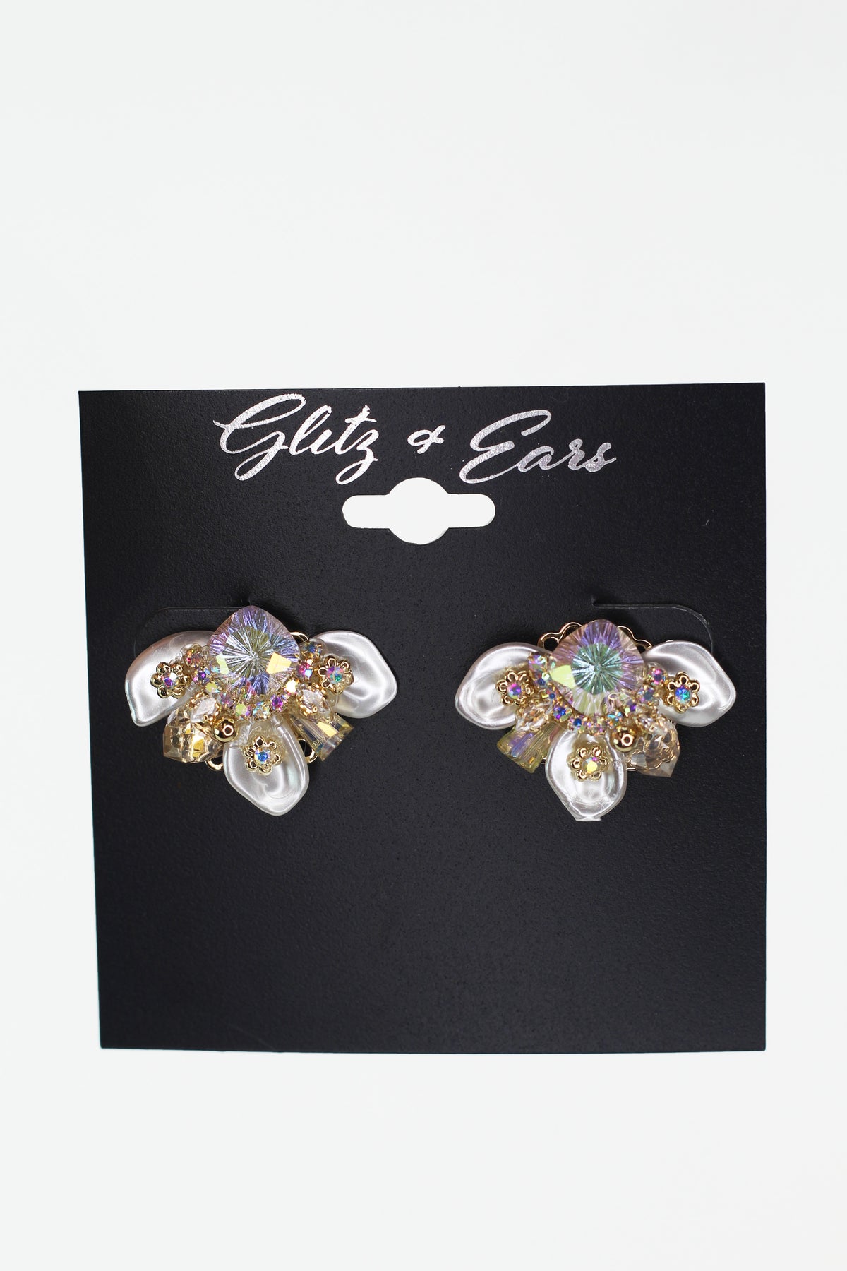 Petals Stones &amp; Beads Stud Earrings
