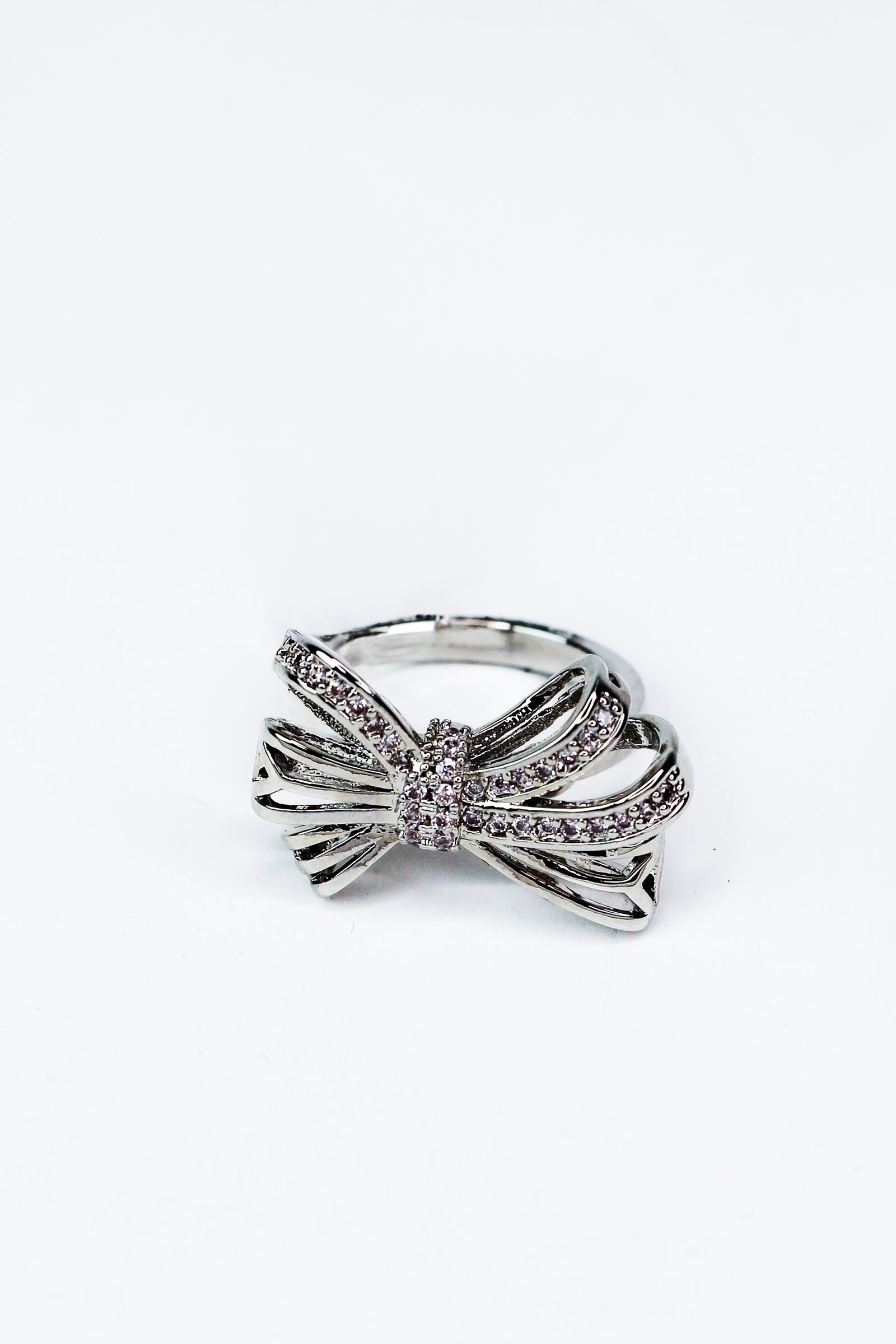 Rhinestone Bow Ring