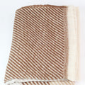 Soft Woven Colorblock Stripes & Sequins Scarf