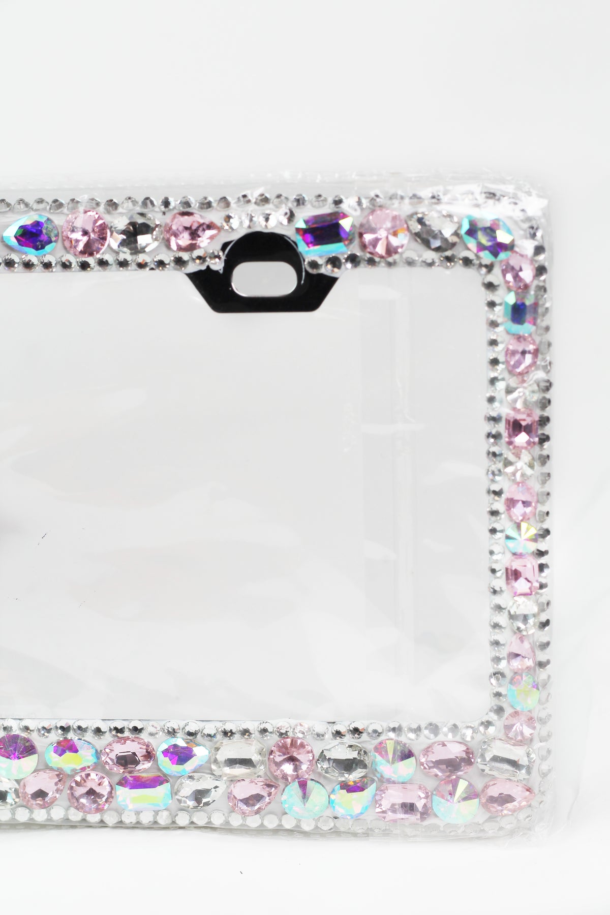 Chunky Rhinestone License Plate Holder