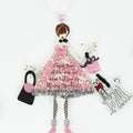 Fashion Ladies Metal Christmas Ornaments