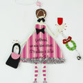 Fashion Ladies Metal Christmas Ornaments