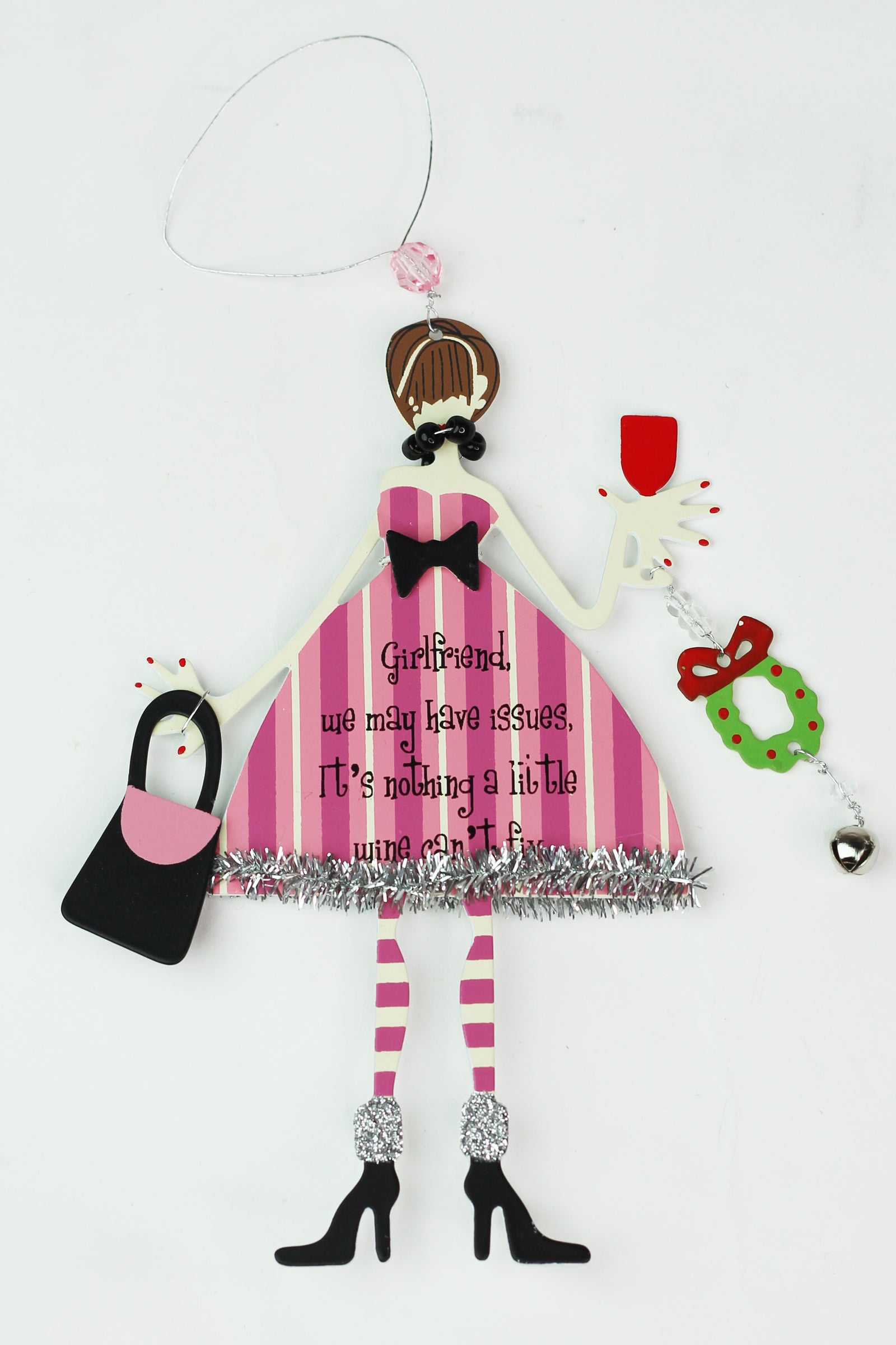 Fashion Ladies Metal Christmas Ornaments