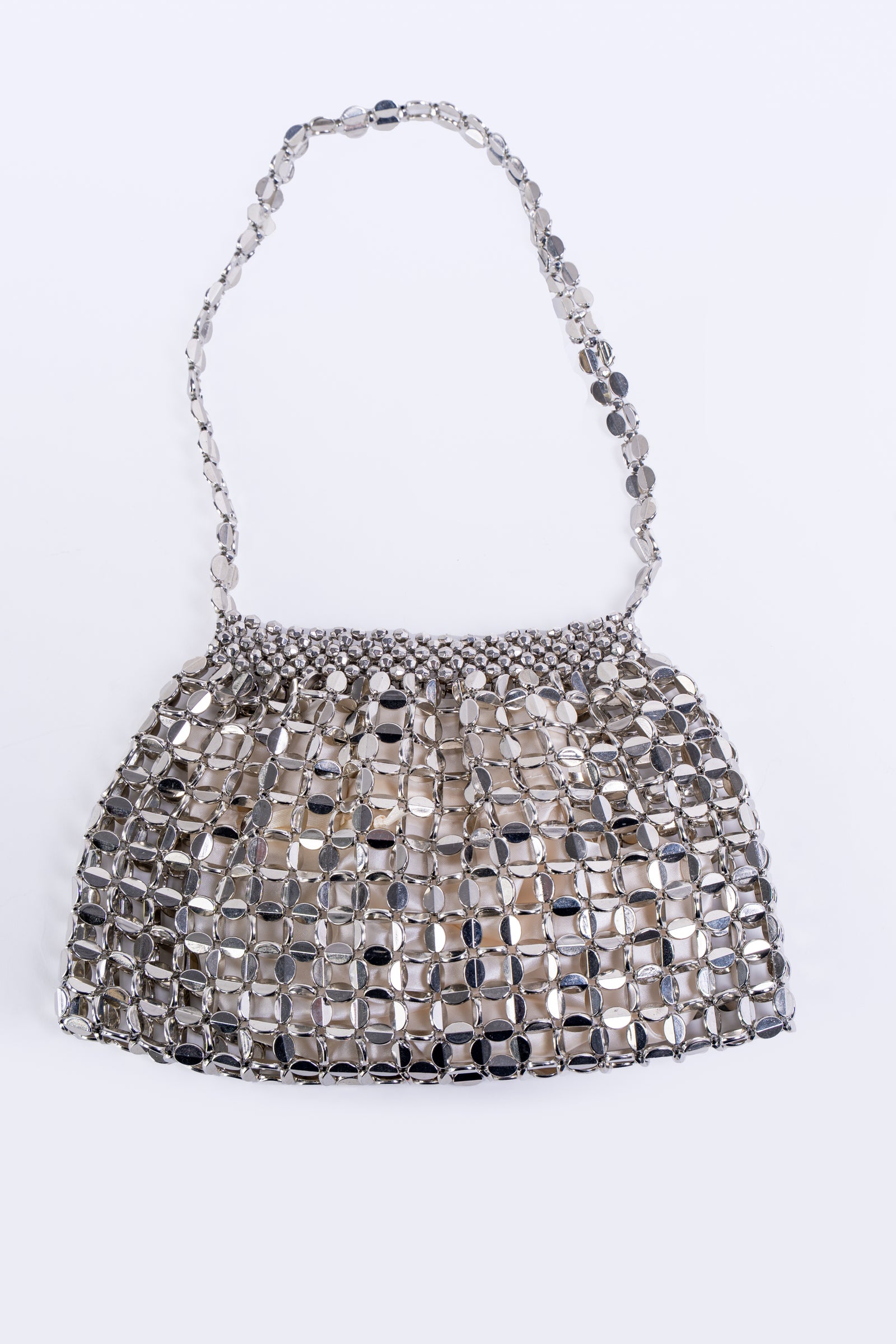 Metallic Mesh Handbag