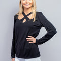 X Front Scatter Stone Long Sleeve Top