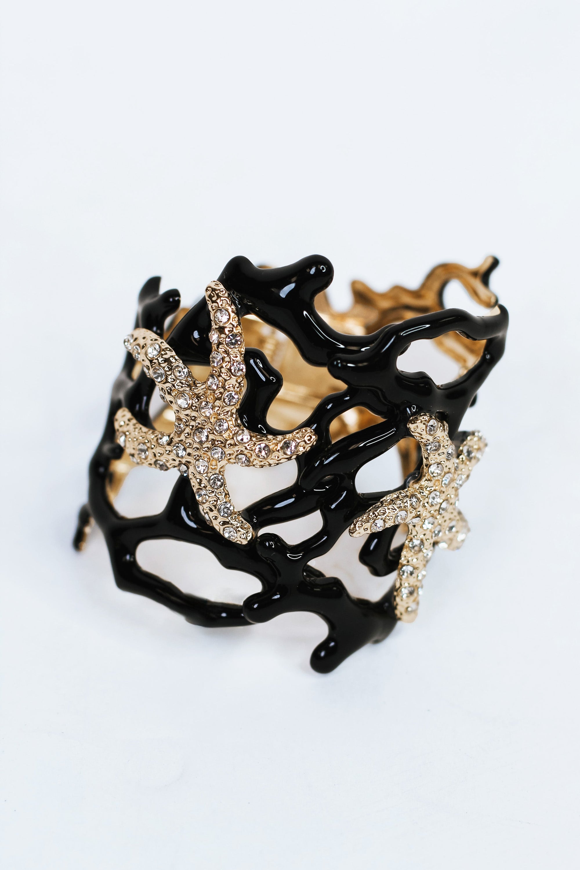 Coral Reef Starfish Accented Cuff Bracelet