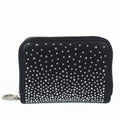 Small Rhinestone Ombre Zip Wallet