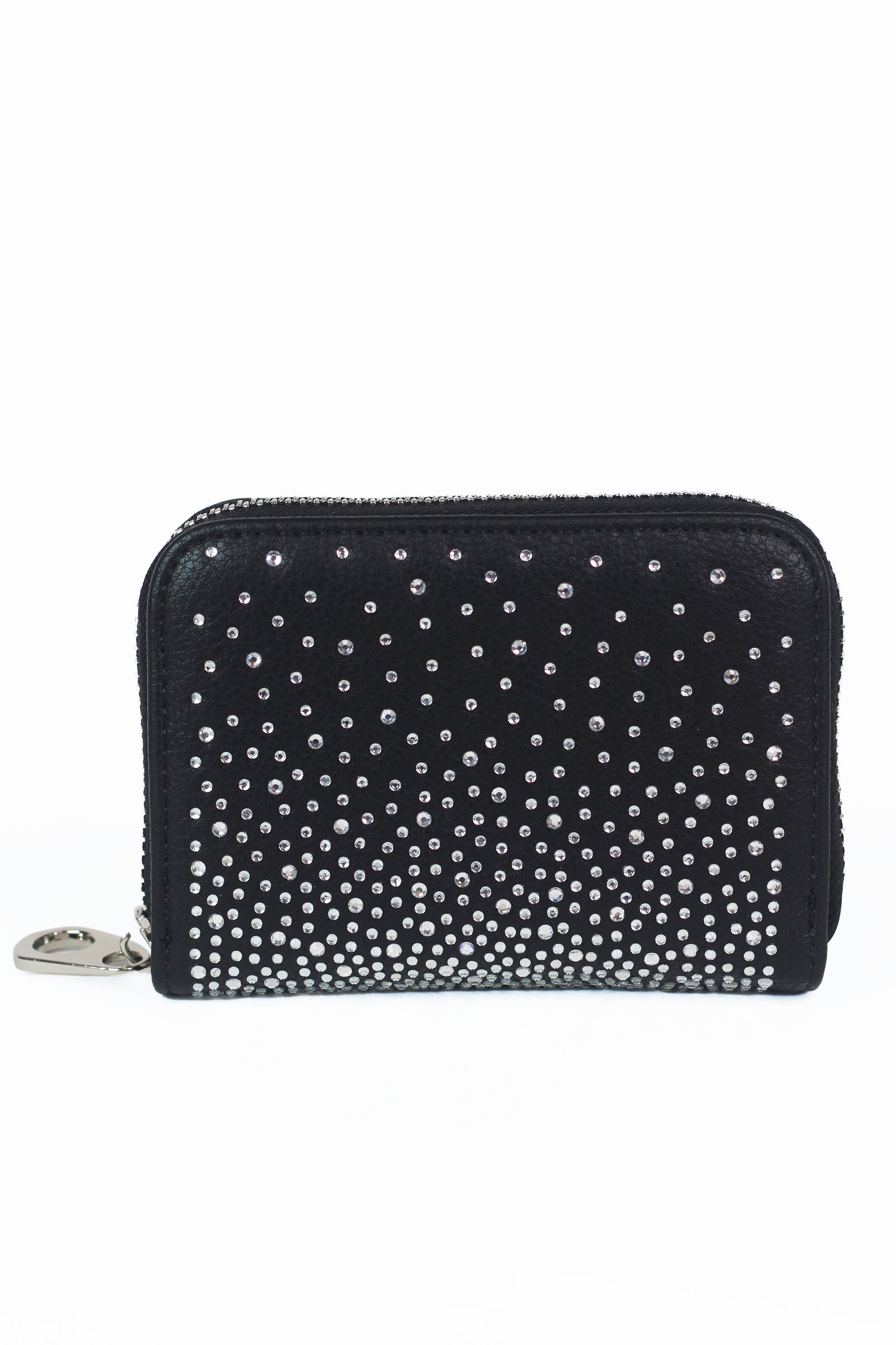 Small Rhinestone Ombre Zip Wallet