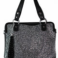 All Rhinestone Front Tassel Bag