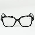 Half Rhinestone Large Frame Readers