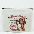Photo & Quote Canvas Zip Pouch w/ Stone Accents