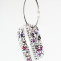Chunky Rhinestone & Corded Wire Luggage Tag