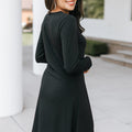 Front Zipper Long Sleeve Dress (SALE)